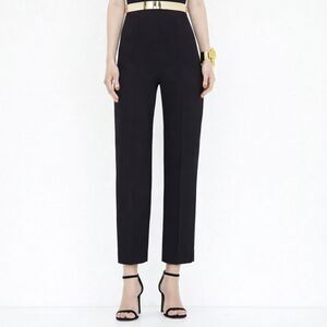 AQ AQ Laurent Trouser Pants Women's 10 Black High Rise Straight Leg Tailored